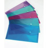 Rapesco Bright Popper Wallet Polypropylene A5 Assorted Colours (Pack 5) - 0689